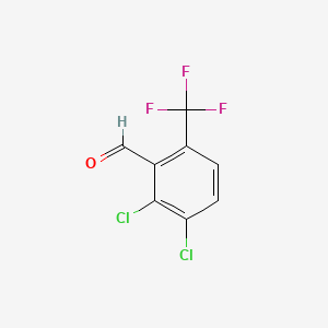Chemical structure of 2,3-Dichloro-6-(Trifluoromethyl)Benzaldehyde