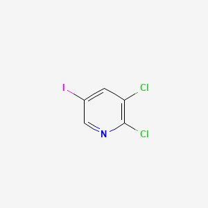 Chemical structure of 2,3-Dichloro-5-iodopyridine