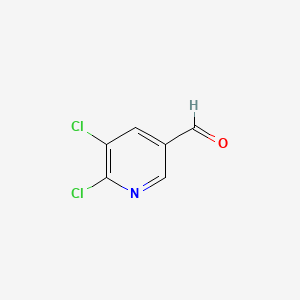 Chemical structure of 2,3-Dichloro-5-formylpyridine