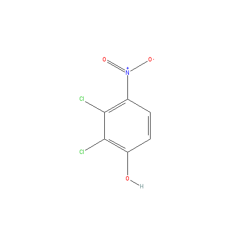 Chemical structure of 2,3-Dichloro-4-nitrophenol
