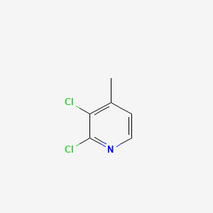 Chemical structure of 2,3-dichloro-4-methylpyridine