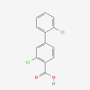 Chemical structure of 2',3-Dichloro-[1,1'-biphenyl]-4-carboxylic acid
