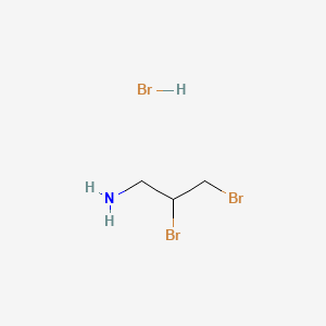 Chemical structure of 2,3-Dibromopropylamine Hydrobromide