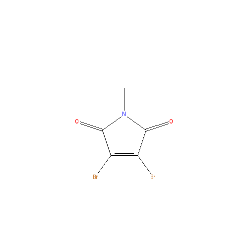 Chemical structure of 2,3-Dibromo-N-methylmaleimide