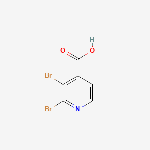 Chemical structure of 2,3-Dibromoisonicotinic acid