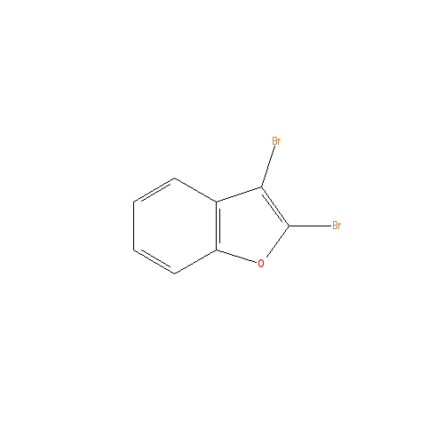Chemical structure of 2,3-Dibromobenzofuran