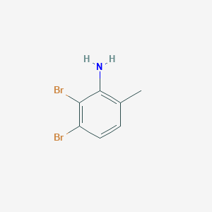 Chemical structure of 2,3-Dibromo-6-methylaniline
