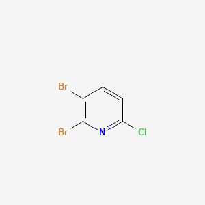 Chemical structure of 2,3-Dibromo-6-Chloropyridine