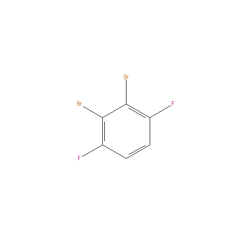 Chemical structure of 2,3-DibroMo-1,4-difluorobenzene
