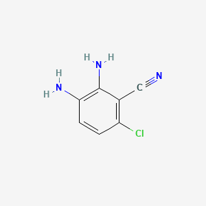 Chemical structure of 2,3-Diamino-6-chlorobenzonitrile
