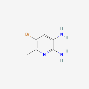 Chemical structure of 2,3-Diamino-5-bromo-6-methylpyridine