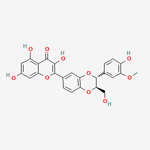 Chemical structure of 2,3-Dehydrosilybin A