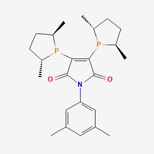 Chemical structure of 2,3-Bis[(2R,5R)-2,5-diMethylphospholano]-N-(3,5-diMethylphenyl)MaleiMide