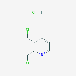 Chemical structure of 2,3-Bis(chloromethyl)pyridine hydrochloride