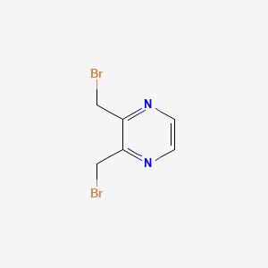 Chemical structure of 2,3-Bis(broMoMethyl)pyrazine