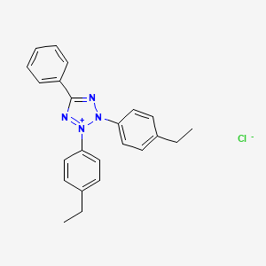 Chemical structure of 2,3-Bis(4-ethylphenyl)-5-phenyltetrazolium Chloride