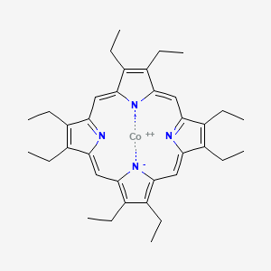 Chemical structure of Cobalt octaethylporphyrin
