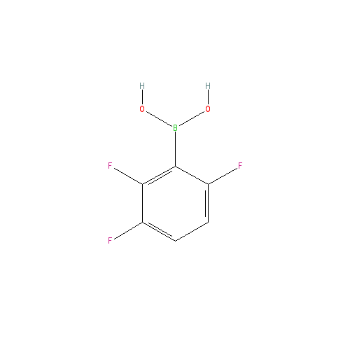 Chemical structure of 2,3,6-Trifluorophenylboronic acid
