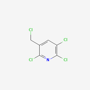 Chemical structure of 2,3,6-Trichloro-5-(chloromethyl)pyridine
