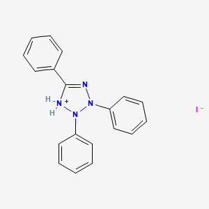 Chemical structure of 2,3,5-Triphenyltetrazolium Iodide
