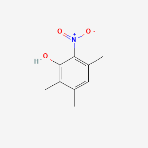 Chemical structure of 2,3,5-trimethyl-6-nitrophenol