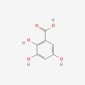 Chemical structure of 2,3,5-trihydroxybenzoic acid