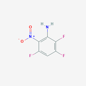 Chemical structure of 2,3,5-Trifluoro-6-nitroaniline