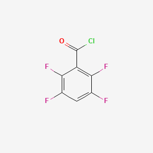 Chemical structure of 2,3,5,6-Tetrafluorobenzoyl Chloride