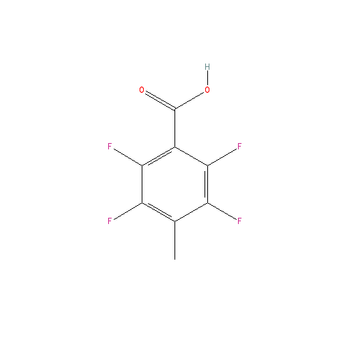 Chemical structure of p-Toluic acid, 2,3,5,6-tetrafluoro-