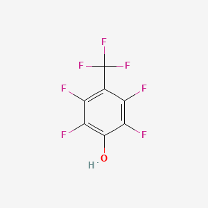 Chemical structure of 2,3,5,6-Tetrafluoro-4-(trifluoromethyl)phenol