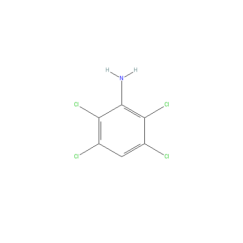 Chemical structure of 2,3,5,6-Tetrachloroaniline