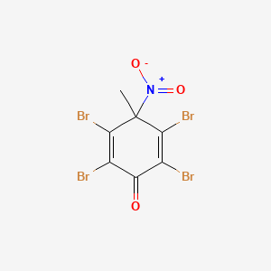 Chemical structure of 2,3,5,6-Tetrabromo-4-methyl-4-nitro-2,5-cyclohexadien-1-one