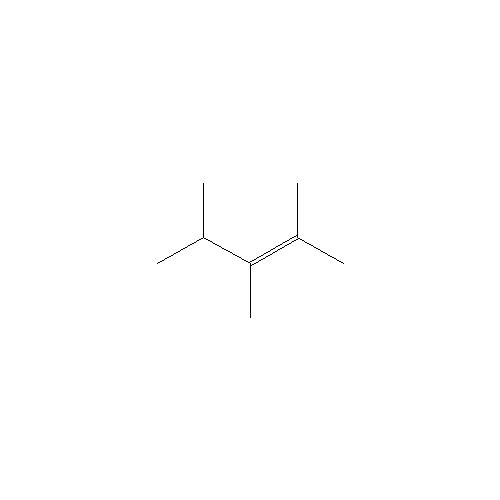 Chemical structure of 2,3,4-Trimethyl-2-pentene