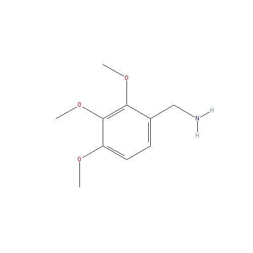 Chemical structure of 2,3,4-trimethoxybenzylamine