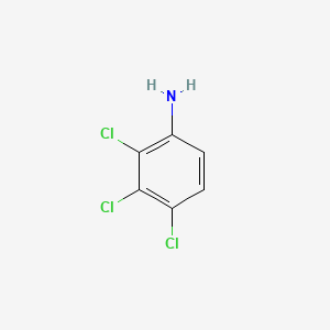 Chemical structure of 2,3,4-Trichloroaniline