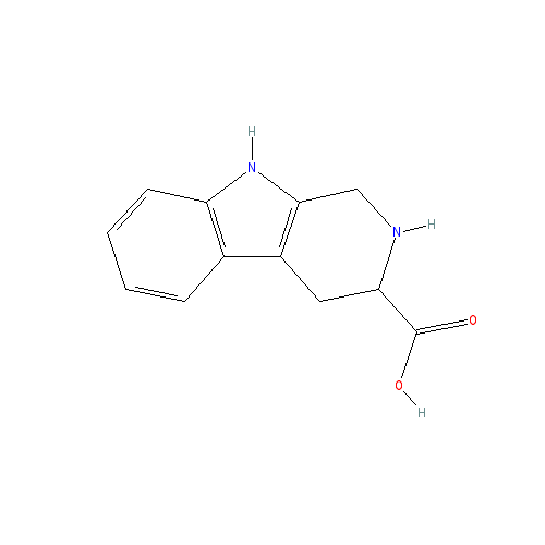 Chemical structure of 1,2,3,4-Tetrahydro-Beta-Carboline-3-Carboxylic Acid