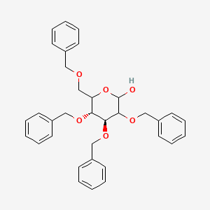 Chemical structure of 2,3,4,6-Tetra-O-benzyl-D-mannopyranose