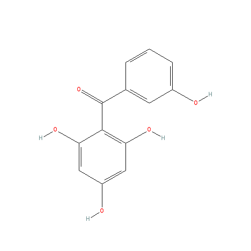 Chemical structure of 2,3',4,6-Tetrahydroxybenzophenone