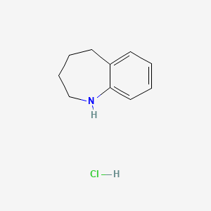 Chemical structure of 2,3,4,5-tetrahydro-1H-1-benzazepine hydrochloride