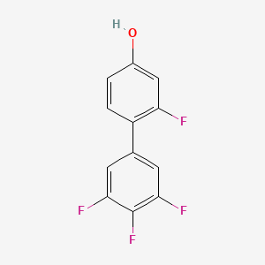 Chemical structure of 2,3',4',5'-Tetrafluorobiphenyl-4-ol