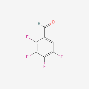 Chemical structure of 2,3,4,5-Tetrafluorobenzaldehyde