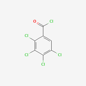 Chemical structure of 2,3,4,5-Tetrachlorobenzoyl Chloride