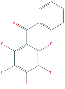 Chemical structure of 2,3,4,5,6-Pentafluorobenzophenone