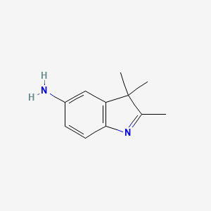 Chemical structure of 2,3,3-Trimethyl-3H-indol-5-amine
