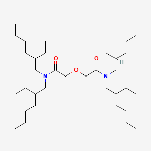 Chemical structure of 2,2'-Oxybis(N,N-bis(2-ethylhexyl)acetamide)
