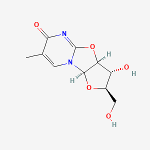 Chemical structure of 2,2'-O-Anhydro-5-methyluridine