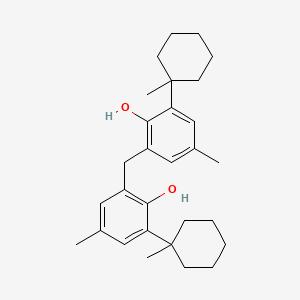 Chemical structure of 2,2'-Methylenebis[6-(1-methylcyclohexyl)-p-cresol]