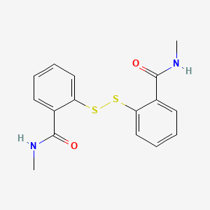 Chemical structure of 2,2'-dithiobis[N-methylbenzamide]
