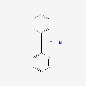Chemical structure of 2,2-Diphenylpropionitrile