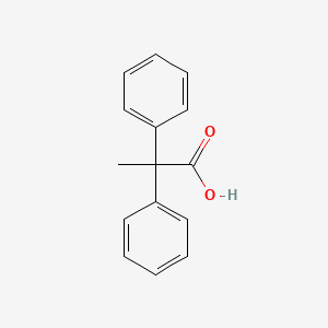 Chemical structure of 2,2-Diphenylpropionic Acid
